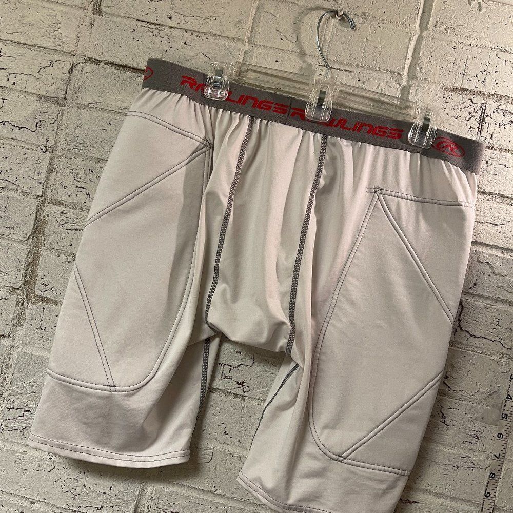 Rawlings White Padded Football Athletic Shorts Large